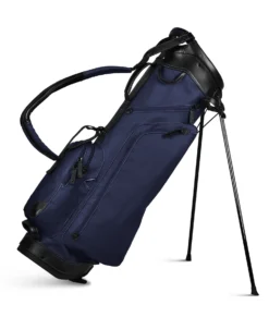 Sun Mountain Golf Canvas & Leather Carry Stand Bag 2 Sun Mountain Golf Canvas & Leather Carry Stand Bag -Ozark Golf Shop 190733CanvasLeatherStandNavy Black