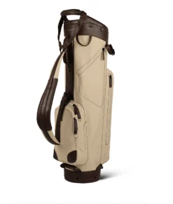 Sun Mountain Golf Canvas & Leather Cart Bag 2 Sun Mountain Golf Canvas & Leather Cart Bag -Ozark Golf Shop 190738CanvasLeatherCartNatural Brown