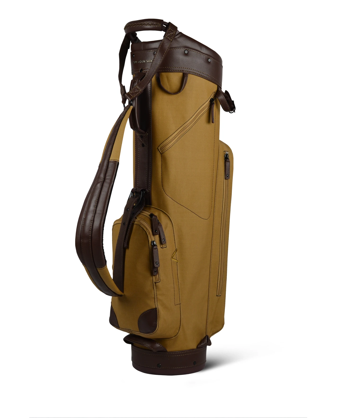 Sun Mountain Golf Canvas & Leather Cart Bag Sun Mountain Golf Canvas & Leather Cart Bag -Ozark Golf Shop 190740CanvasLeatherCartClay Brown
