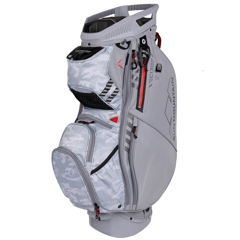 Sun Mountain Golf 2023 C-130 Supercharged 14-Way Cart Bag Sun Mountain Golf 2023 C-130 Supercharged 14-Way Cart Bag -Ozark Golf Shop 2023 C130Supercharged 230313 cadet gray camo red