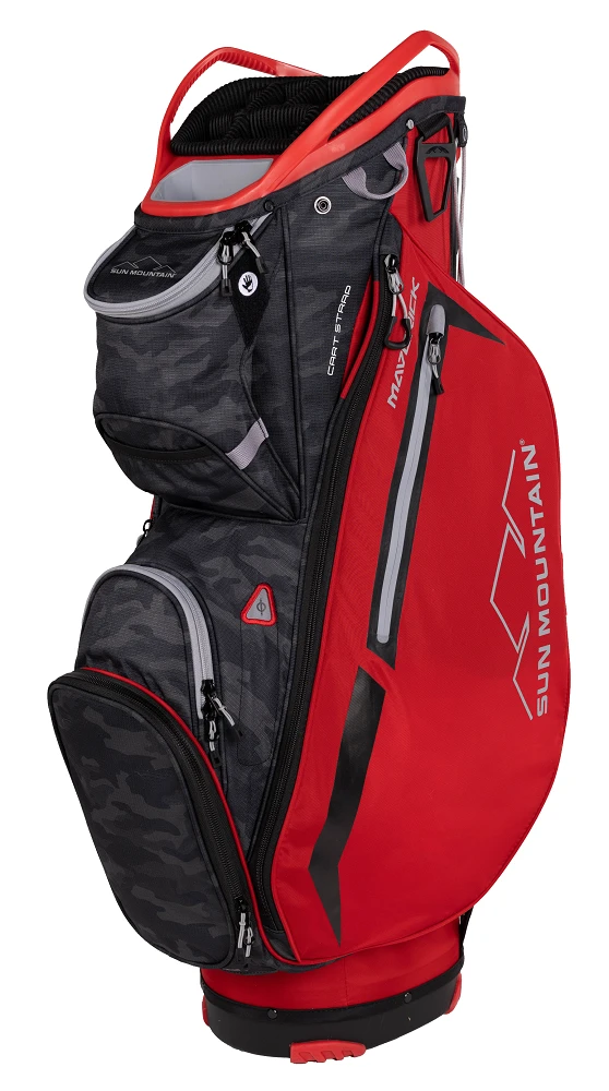 Sun Mountain Golf 2023 Maverick Cart Bag Sun Mountain Golf 2023 Maverick Cart Bag -Ozark Golf Shop 2023 Maverick 230363 red black camo