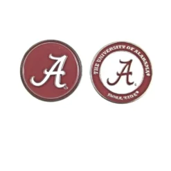 NCAA Double Sided Collegiate Golf Ball Marker Coins 2 NCAA Double Sided Collegiate Golf Ball Marker Coins -Ozark Golf Shop Alabama 1