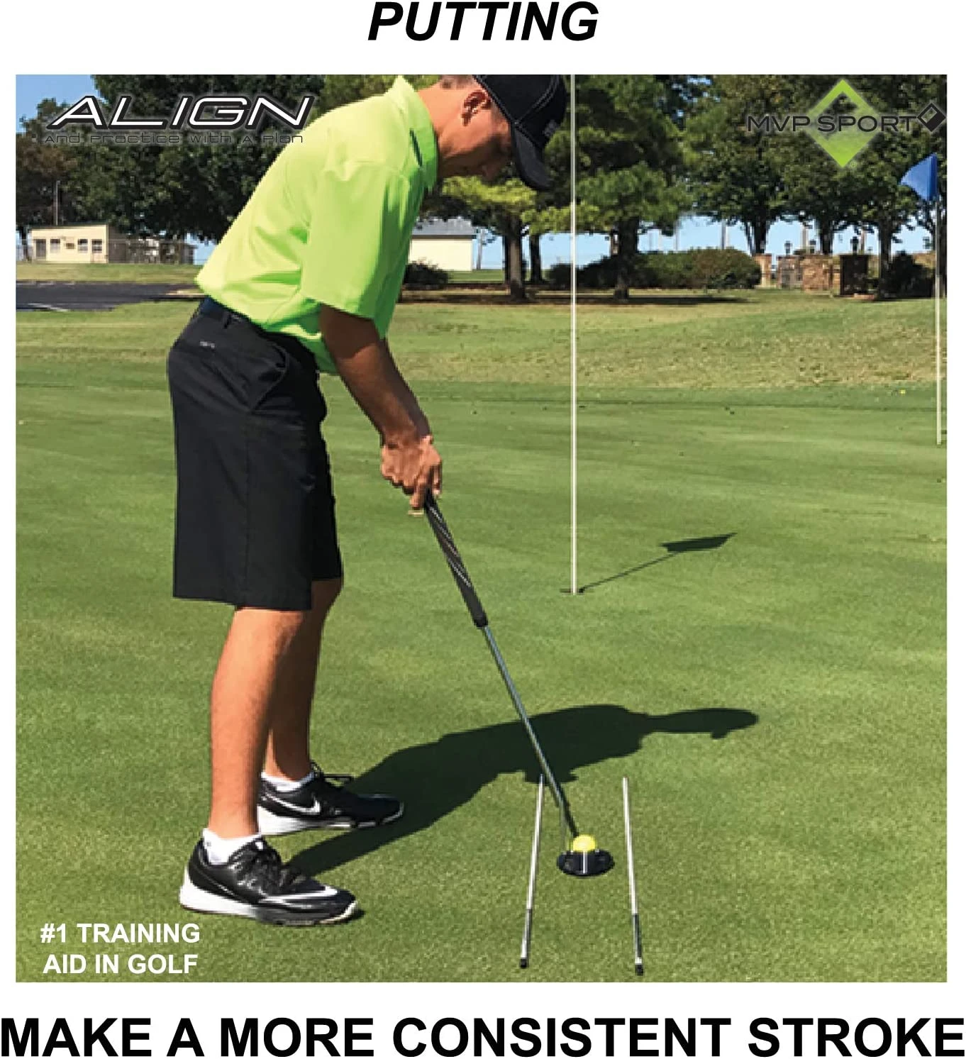 MVP Sport Golf Alignment Sticks 2-Pack MVP Sport Golf Alignment Sticks 2-Pack -Ozark Golf Shop AlignmentRods Red 10