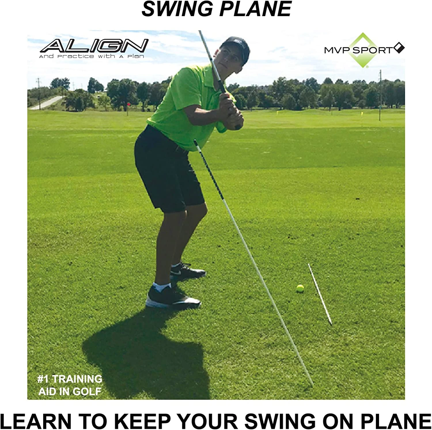 MVP Sport Golf Alignment Sticks 2-Pack MVP Sport Golf Alignment Sticks 2-Pack -Ozark Golf Shop AlignmentRods Red 7