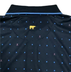 Callaway Jack Nicklaus Black Label By Perry Ellis All Over Mini Geo Polo Shirts 2 Callaway Jack Nicklaus Black Label By Perry Ellis All Over Mini Geo Polo Shirts -Ozark Golf Shop AllOverMiniGeo ClassicNavy2