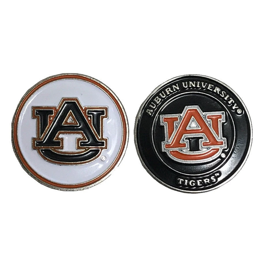 NCAA Double Sided Collegiate Golf Ball Marker Coins NCAA Double Sided Collegiate Golf Ball Marker Coins -Ozark Golf Shop Auburn1