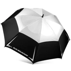 Sun Mountain Golf 68" Manual Umbrella -Ozark Golf Shop Black White