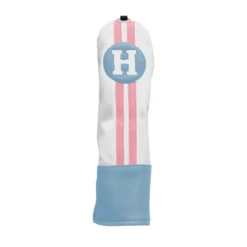 Sahara Retro Vintage Hybrid Headcovers 2 Sahara Retro Vintage Hybrid Headcovers -Ozark Golf Shop Blue White Pink Hybrid