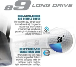 Bridgestone E9 Long Drive Golf Balls 3 Bridgestone E9 Long Drive Golf Balls -Ozark Golf Shop Bridgestonee9LongDrive 3