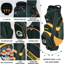 NFL The Bucket II Team Effort Cart Bag -Ozark Golf Shop Bucket II Cart Bag 102fc232 9a86 4182 a07e 0f314f0f4110