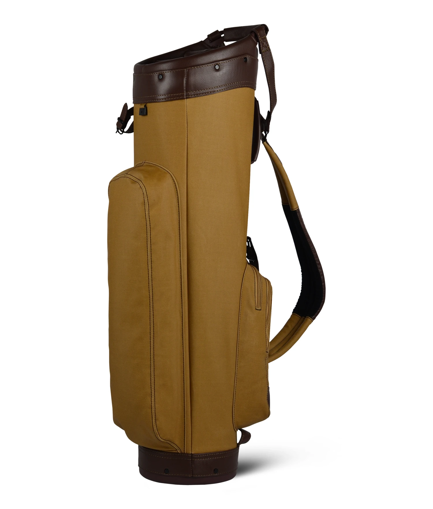 Sun Mountain Golf Canvas & Leather Cart Bag Sun Mountain Golf Canvas & Leather Cart Bag -Ozark Golf Shop CanvasLeatherCartClay BrownAltShot