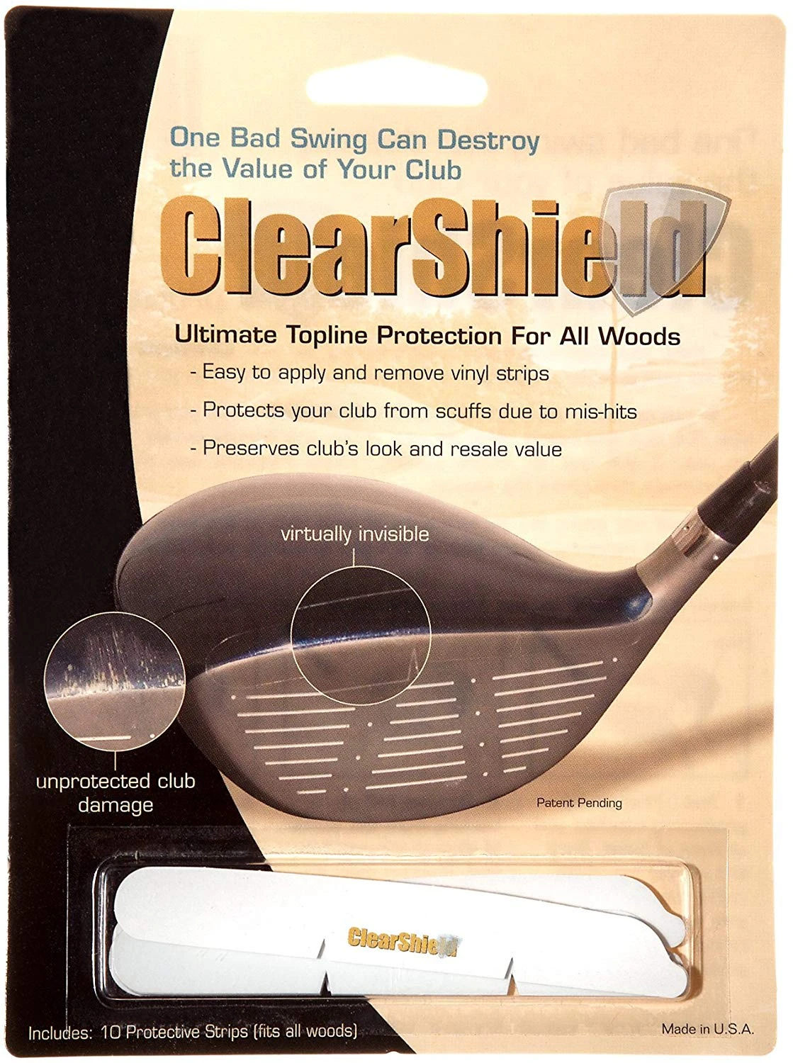 ClearShield Golf Club Protector ClearShield Golf Club Protector -Ozark Golf Shop ClearShield Topline Protection for All Woods