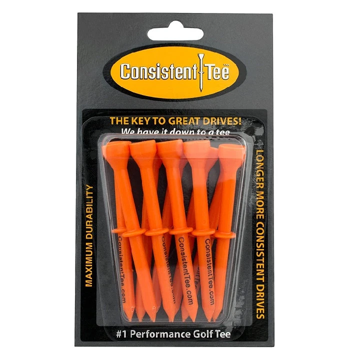 Consistent Tee Golf Tees 10 pack - 3.25" Consistent Tee Golf Tees 10 Pack - 3.25" -Ozark Golf Shop ConsistentTees Orange0