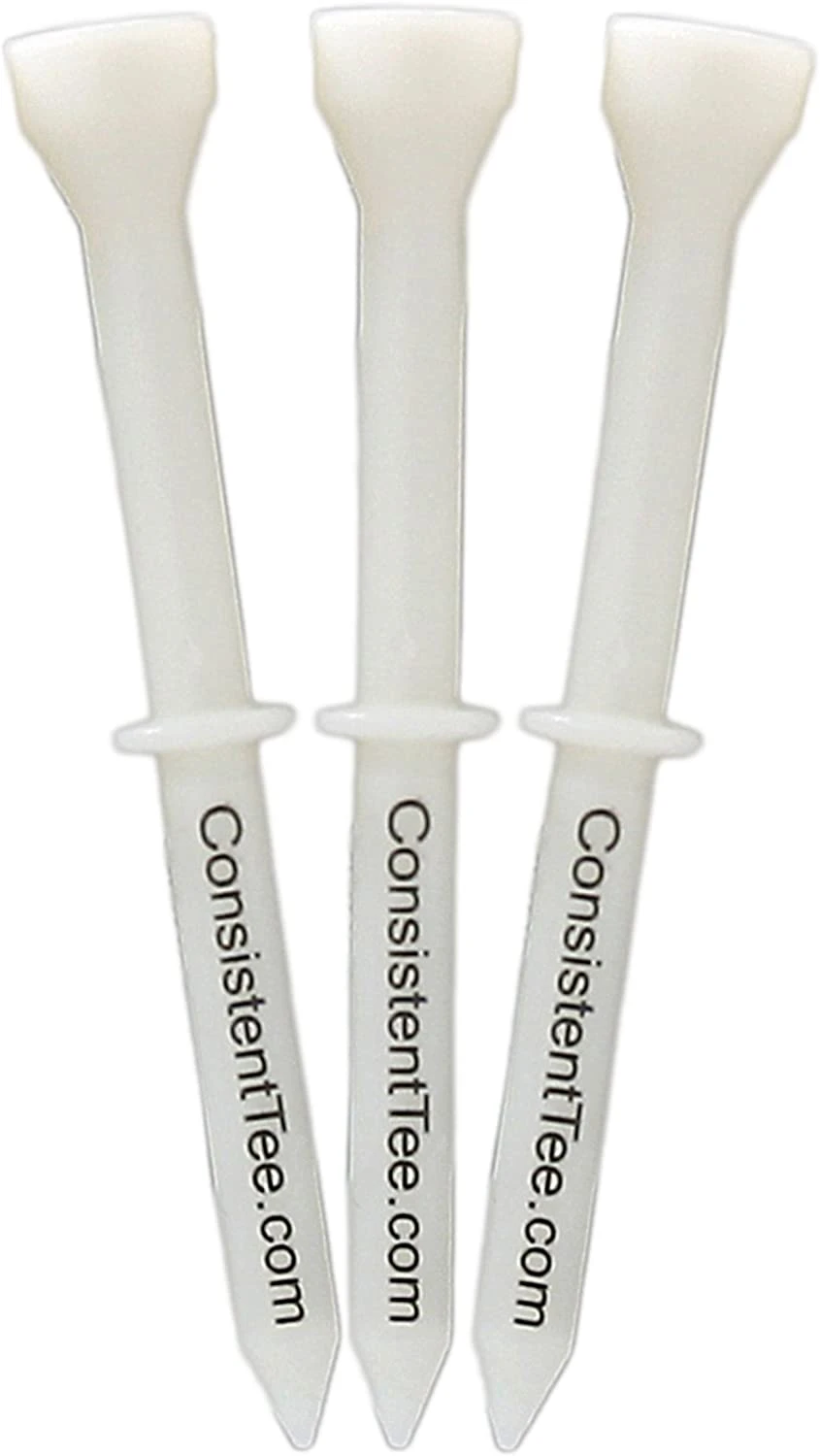 Consistent Tee Golf Tees 10 pack - 3.25" Consistent Tee Golf Tees 10 Pack - 3.25" -Ozark Golf Shop ConsistentTees White2