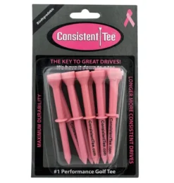 Consistent Tee Golf Tees 10 Pack - 3.25" 3 Consistent Tee Golf Tees 10 Pack - 3.25" -Ozark Golf Shop Consistent Tee Pink Color