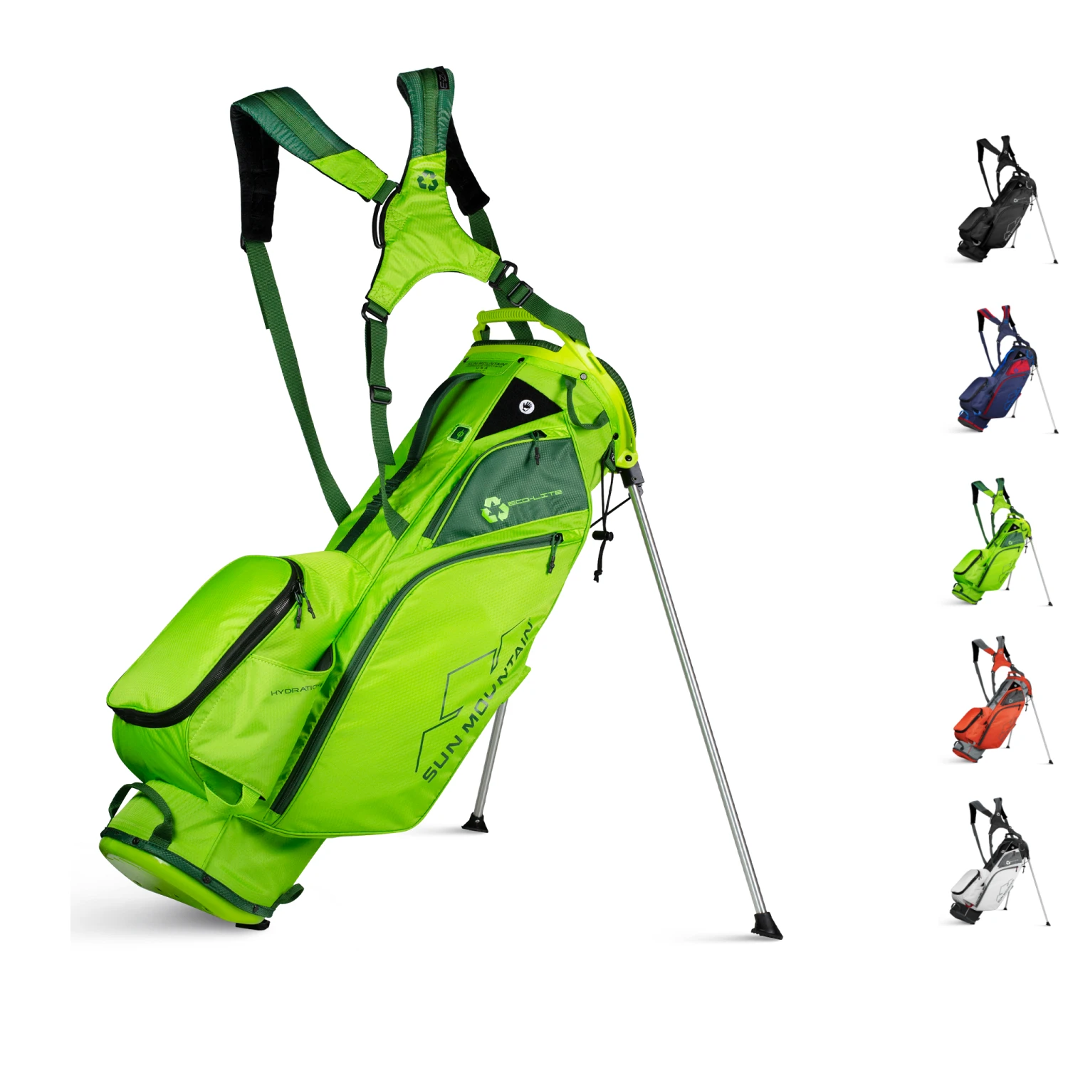 Sun Mountain Golf 2021 Eco-Lite Stand Carry Bag Sun Mountain Golf 2021 Eco-Lite Stand Carry Bag -Ozark Golf Shop EcoLiteStandRushGreen Green