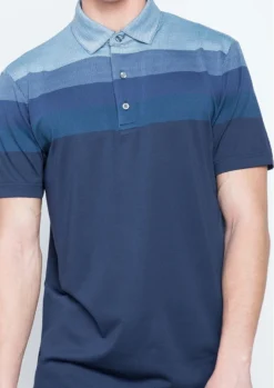 Callaway Jack Nicklaus Black Label By Perry Ellis Engineered Jacquard Polo Shirts -Ozark Golf Shop EngineeredJacquardPolo ClassicNavy3