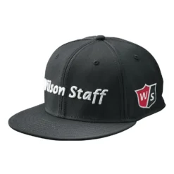 Wilson Staff Golf Flat Brim Tour Caps - Assorted Colors 6 Wilson Staff Golf Flat Brim Tour Caps - Assorted Colors -Ozark Golf Shop Flat Brim Black 1