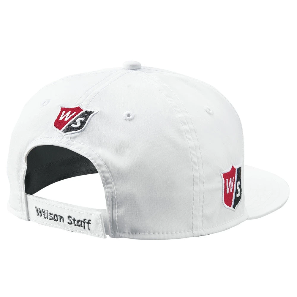 Wilson Staff Golf Flat Brim Tour Caps - Assorted Colors Wilson Staff Golf Flat Brim Tour Caps - Assorted Colors -Ozark Golf Shop Flat Brim White 2