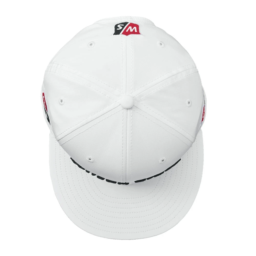 Wilson Staff Golf Flat Brim Tour Caps - Assorted Colors Wilson Staff Golf Flat Brim Tour Caps - Assorted Colors -Ozark Golf Shop Flat Brim White 3