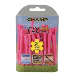 Champ Fly Tees 2.75" Plastic Golf Tees -Ozark Golf Shop Flytee 2.75 pink