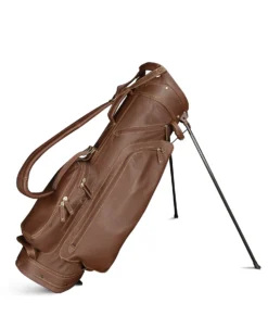 Sun Mountain Golf Leather Carry Stand Bag -Ozark Golf Shop G823250LeatherStandBrown Khaki