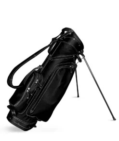 Sun Mountain Golf Leather Carry Stand Bag -Ozark Golf Shop G823267LeatherStandBlack White
