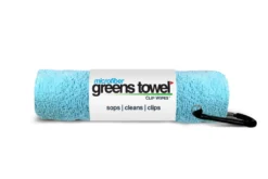 Clip Wipes Microfiber Golf Greens Towel -Ozark Golf Shop Greens Towels Caibbean Blue
