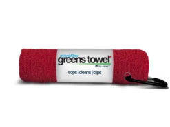 Clip Wipes Microfiber Golf Greens Towel -Ozark Golf Shop Greens Towels Cardinal Red