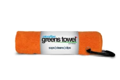 Clip Wipes Microfiber Golf Greens Towel -Ozark Golf Shop Greens Towels Orange Crush