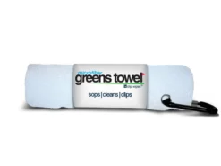 Clip Wipes Microfiber Golf Greens Towel -Ozark Golf Shop Greens Towels Pure White