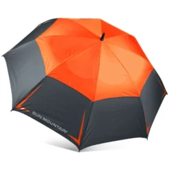 Sun Mountain Golf 68" Manual Umbrella -Ozark Golf Shop Gunmetal Inferno
