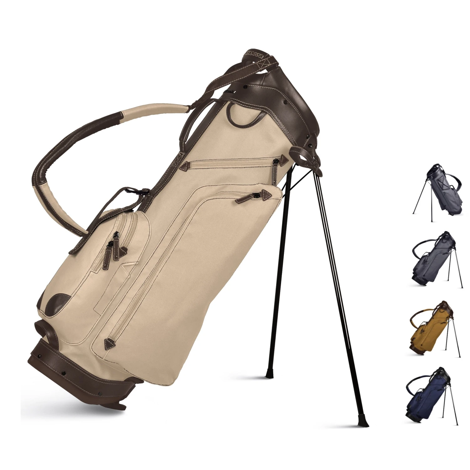 Sun Mountain Golf Canvas & Leather Carry Stand Bag Sun Mountain Golf Canvas & Leather Carry Stand Bag -Ozark Golf Shop HERO fedceb1d ca42 4d18 a562 c0056fde551c