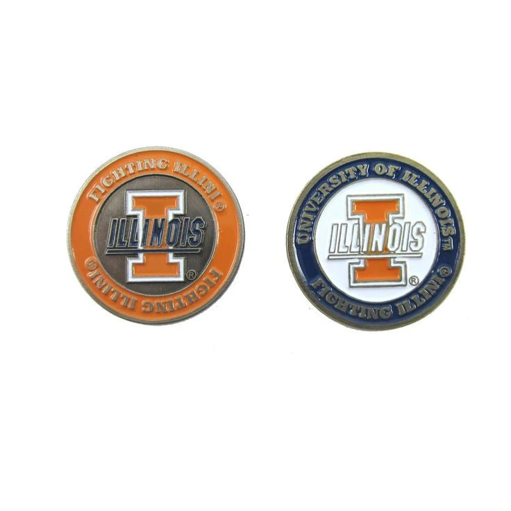 NCAA Double Sided Collegiate Golf Ball Marker Coins NCAA Double Sided Collegiate Golf Ball Marker Coins -Ozark Golf Shop Illinois