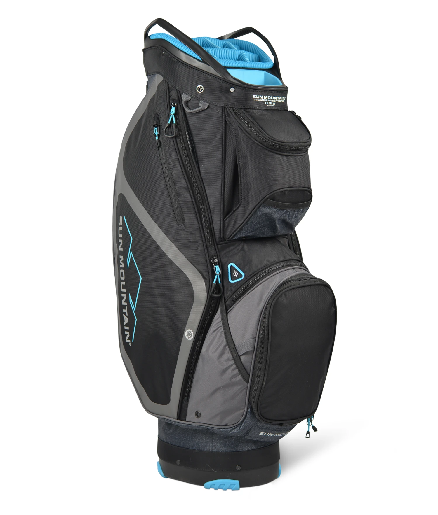 Sun Mountain Golf 2021 Maverick Cart Bag Sun Mountain Golf 2021 Maverick Cart Bag -Ozark Golf Shop MaverickGranite Black Gun OceanAltShot