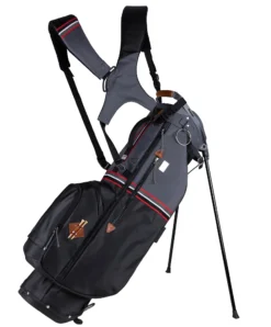 Sun Mountain 2023 Sonnenalp Mid-Stripe Dual Strap Stand Bag -Ozark Golf Shop N230129 black gunmetal red