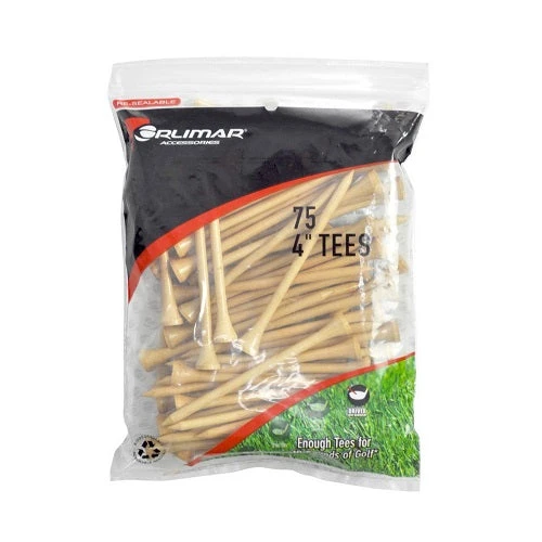 Orlimar 4" Golf Tees Orlimar 4" Golf Tees -Ozark Golf Shop OrlimarTees 4 75 NaturalWood