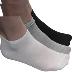 Slazenger Men's Performance Low Cut Socks 10 Pack -Ozark Golf Shop SlazengerLowCutSocks WhiteBlackGray0