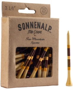 Sun Mountain Sonnenalp Mid-Stripe Golf Tees -Ozark Golf Shop Sonnenalp TeesCabin