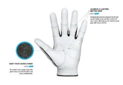 Bionic Golf Men's StableGrip 2.0 Glove - Gray -Ozark Golf Shop StableGrip2.0White2