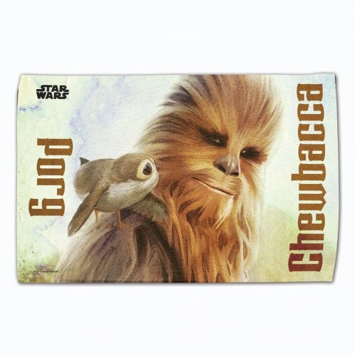 Star Wars Fan Towels 16" x 25" Star Wars Fan Towels 16" X 25" -Ozark Golf Shop Star Wars Fan towel 16x25 Chewbacca Porg