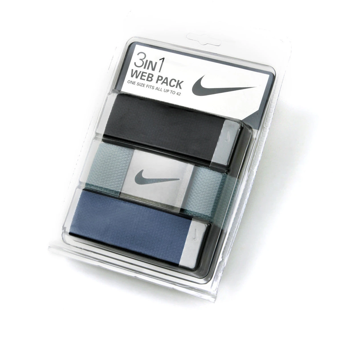 Nike 3-in-1 Web Belt Packs Nike 3-in-1 Web Belt Packs -Ozark Golf Shop WebBelt BlackBlueNavy