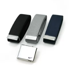 Nike 3-in-1 Web Belt Packs 7 Nike 3-in-1 Web Belt Packs -Ozark Golf Shop WebBelt BlackGrayNavy0