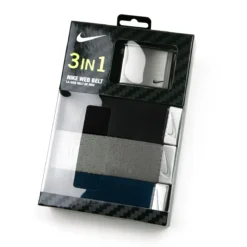 Nike 3-in-1 Web Belt Packs 8 Nike 3-in-1 Web Belt Packs -Ozark Golf Shop WebBelt BlackGrayNavy1