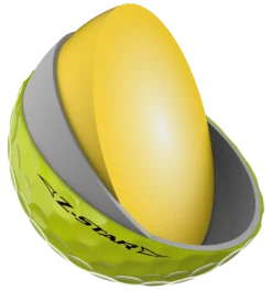 Srixon Z-Star Tour Golf Balls -Ozark Golf Shop Z STAR8TourYellow FLIPPEDCORE