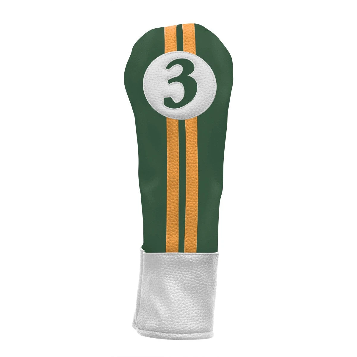Sahara Retro Vintage #3 Fairway Wood Headcovers Sahara Retro Vintage #3 Fairway Wood Headcovers -Ozark Golf Shop green yellow hc fw 3