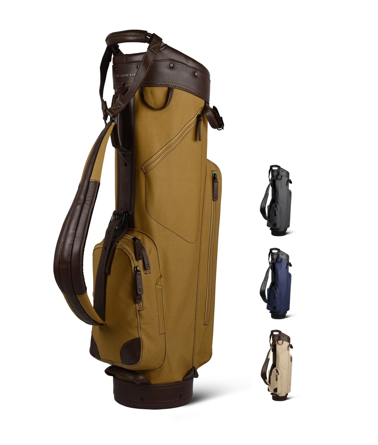 Sun Mountain Golf Canvas & Leather Cart Bag Sun Mountain Golf Canvas & Leather Cart Bag -Ozark Golf Shop hero 87d25561 5051 4031 8d06 bf93d03c1099